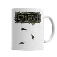 Baskı Dükkanı KB6323 Logo Dıım Floral Camuflado Porselen Kupa Bardak