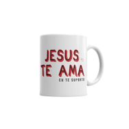 Baskı Dükkanı KB6334 Lion Jesus Te Ama Porselen Kupa Bardak
