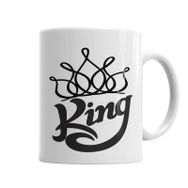 Baskı Dükkanı KB6387 King Branca Masculina E Feminina Porselen Kupa Bardak