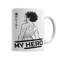 Baskı Dükkanı KB6417 My Hero Midoriya Izuku Porselen Kupa Bardak