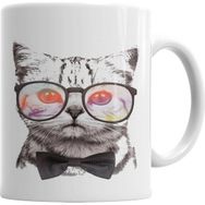 Baskı Dükkanı KB6443 Miau Cat Kedi Porselen Kupa Bardak