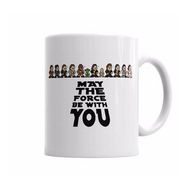Baskı Dükkanı KB6464 May The Force Be With You 8 Bits Porselen Kupa Bardak