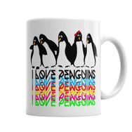 Baskı Dükkanı KB6526 Penguins Pengüen Porselen Kupa Bardak