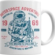 Baskı Dükkanı KB6546 Outerspace Adventure Porselen Kupa Bardak