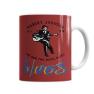 Baskı Dükkanı KB6610 Robert Johnson Blues Porselen Kupa Bardak