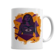 Baskı Dükkanı KB6666 Purple Girl Porselen Kupa Bardak