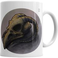 Baskı Dükkanı KB6722 Skull Bird Branca Porselen Kupa Bardak