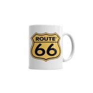 Baskı Dükkanı KB6778 Route 66 Porselen Kupa Bardak