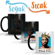 Baskı Dükkanı KB6928 Tupac Thug Life Porselen Kupa Bardak