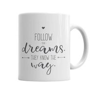 Baskı Dükkanı KB7044 Znn Follow Dreams Porselen Kupa Bardak