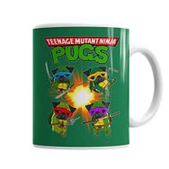 Baskı Dükkanı KB7319 Ninja Pugs Porselen Kupa Bardak