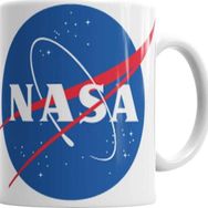 Baskı Dükkanı KB7327 Nasa Logosu Porselen Kupa Bardak