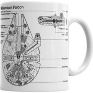 Baskı Dükkanı KB7454 Star Wars Melennium Falcon Porselen Kupa Bardak