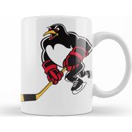 Baskı Dükkanı KB7510 Black Pittsburgh Penguins Porselen Kupa Bardak