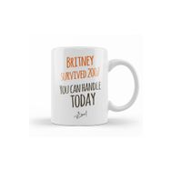Baskı Dükkanı KB7827 Britney Survived Porselen Kupa Bardak