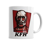 Baskı Dükkanı KB798 Kentucky Fried Human Attack Of Titan Porselen Kupa Bardak