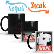Baskı Dükkanı KB8393 Bt21 Jhope Bts Porselen Kupa Bardak