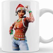 Baskı Dükkanı KB8557 Fortnite Battle Royale Woman Porselen Kupa Bardak