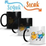 Baskı Dükkanı KB8707 Adventure Time Porselen Kupa Bardak
