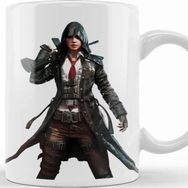 Baskı Dükkanı KB8725 Assassin Illustration Player Unknowns Battlegrounds Fortnite Pubg Porselen Kupa Bardak