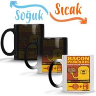 Baskı Dükkanı KB8731 Bacon Pancakes Porselen Kupa Bardak