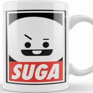 Baskı Dükkanı KB9108 Bt21 Suga Bts Porselen Kupa Bardak