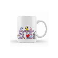 Baskı Dükkanı KB9121 Bts Bt21 Karakterleri Porselen Kupa Bardak
