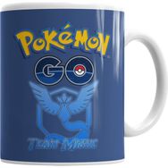Baskı Dükkanı KB918 Pokemon Go Team Mystic Porselen Kupa Bardak