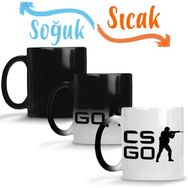 Baskı Dükkanı KB9234 Csgo Counter Strike Logo Porselen Kupa Bardak