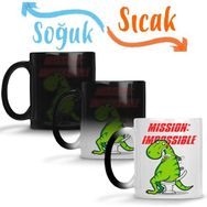 Baskı Dükkanı KB9244 Dinosaur Dinazor Mission Impossible Porselen Kupa Bardak