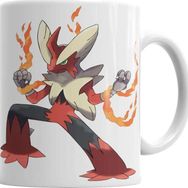 Baskı Dükkanı KB930 Pokemon Go Pikachu Blaziken Porselen Kupa Bardak