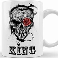 Baskı Dükkanı KB9501 King Queen Porselen Kupa Bardak