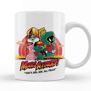 Baskı Dükkanı KB9551 Mars Attacks Porselen Kupa Bardak