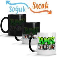 Baskı Dükkanı KB9642 Plants Ve Zombies Logo Porselen Kupa Bardak
