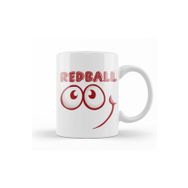Baskı Dükkanı KB9704 Red Ball 4 Smile Long Sleeve Porselen Kupa Bardak