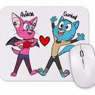 Baskı Dükkanı Kedi Cat Mammal Dog Gumball Waterson Ariana Aşk Mouse Pad