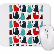 Baskı Dükkanı Kediler Cat Pattern Mouse Pad