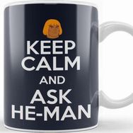 Baskı Dükkanı Keep Calm And Ask He Man Masters Of The Universe Porselen Beyaz Kupa Bardak