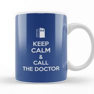 Baskı Dükkanı Keep Calm And Call The Doctor Who Porselen Beyaz Kupa Bardak