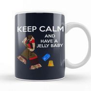 Baskı Dükkanı Keep Calm And Have A Jelly Baby Doctor Who Porselen Beyaz Kupa Bardak