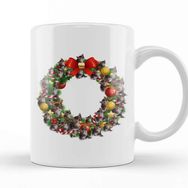 Baskı Dükkanı Kittens Multiface Christmas Wreath Kupa