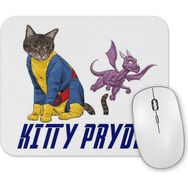 Baskı Dükkanı Kitty Pryde Lince Negra Cat Kedi Mouse Pad