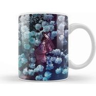 Baskı Dükkanı Kpop Korean Love Finger Snap Floral Space Kupa
