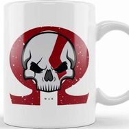 Baskı Dükkanı Kratos Skull Kupa