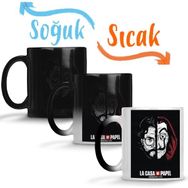 Baskı Dükkanı La Casa De Papel 01 Sihirli Porselen Kupa