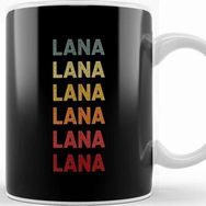 Baskı Dükkanı Lana Del Rey Lana Name Vintage Retro Gift Called Lana Kupa