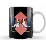 Baskı Dükkanı Lattice Cavalier King Charles Spaniel Kupa