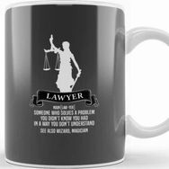 Baskı Dükkanı Lawyer Definition Judgement Judge Attorney Gift Idea Present Kupa