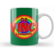 Baskı Dükkanı Leonardo Da Vinc Vintage Retro Style Kupa