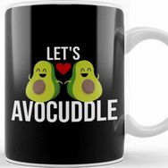 Baskı Dükkanı Let S Avocuddle Cute & Funny Avocado Romantic Pun Kupa